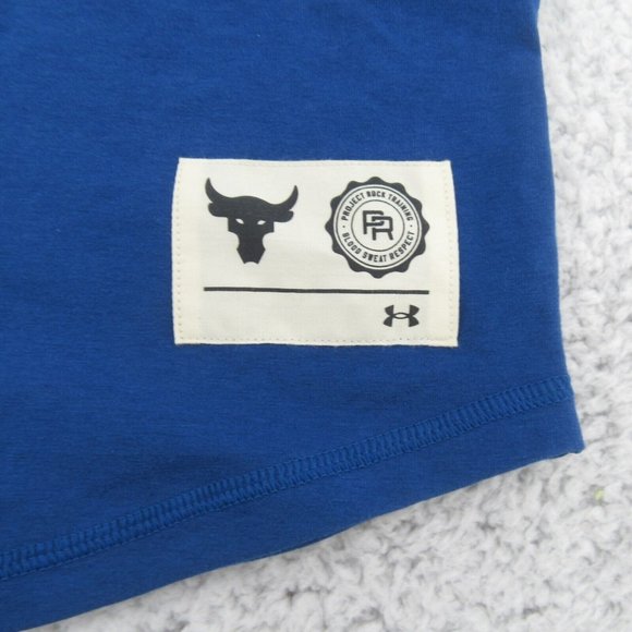 Under Armour Project Rock BSR Tank Top Men's Size Large Blue Mirage NEW - Picture 4 of 10